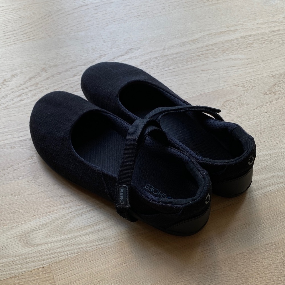 XERO Shoes - “Cassie Hemp” Black Mary Jane shoes - Size 8